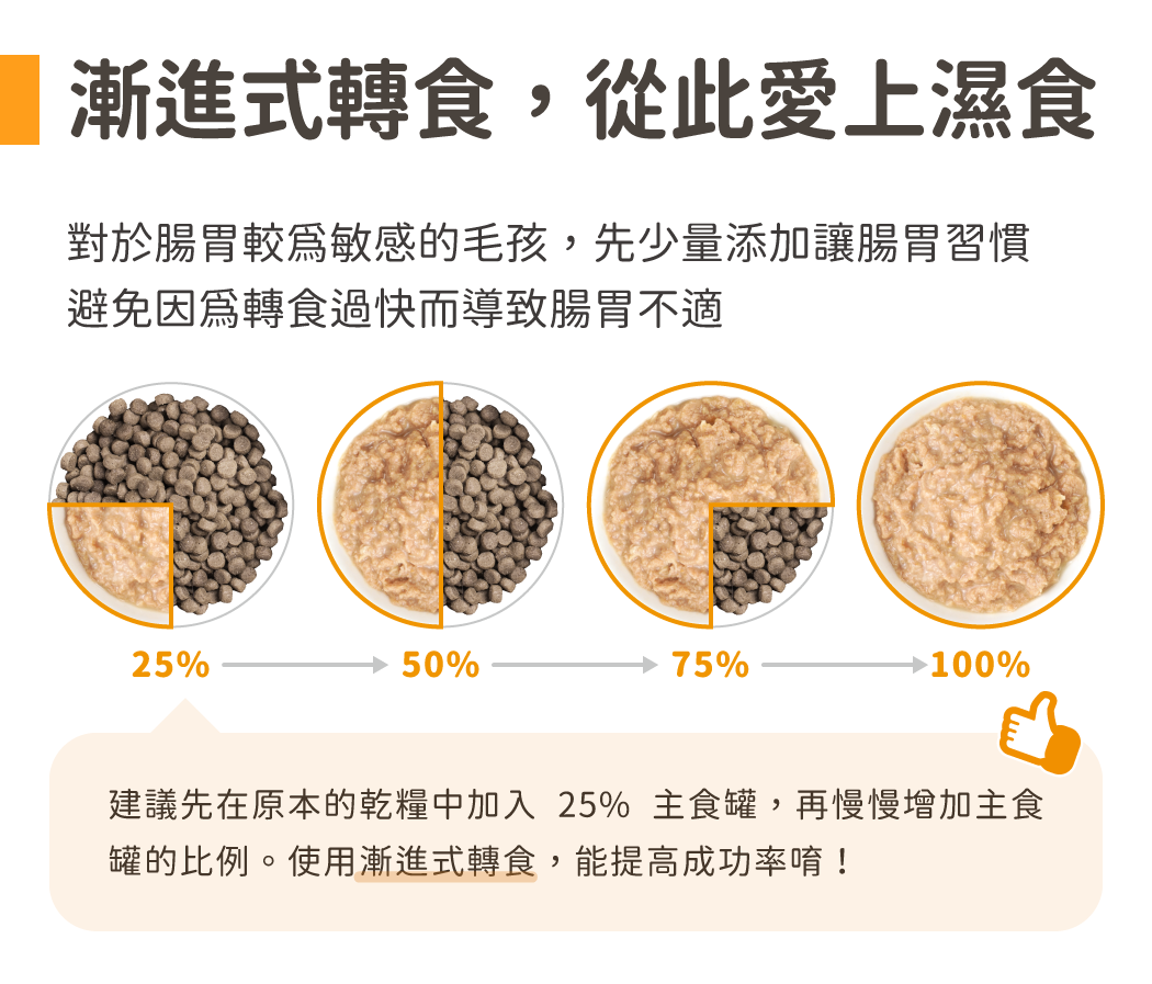 漸進式轉食
